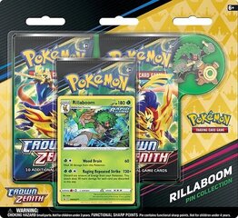 Kaardid Pokemon Sword & Shield 12.5: Crown Zenith Pin Collection Rillaboom, EN hind ja info | Lauamängud ja mõistatused | kaup24.ee