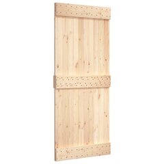 vidaXL siseuks, 95x210 cm, männipuit цена и информация | Межкомнатные двери | kaup24.ee