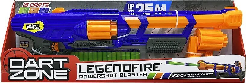 Vahtplastist noolte püstol Dart Zone Legendfire Powershot hind ja info | Poiste mänguasjad | kaup24.ee