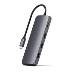 Satechi USB jagaja/SSD karp USB-C 4K HDMI/2xUSB-A/1xUSB-C, hall hind ja info | USB jagajad, adapterid | kaup24.ee