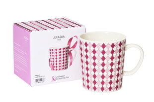 Arabia kruus Pajazzo 300ml, roosa lint hind ja info | Klaasid, tassid ja kannud | kaup24.ee