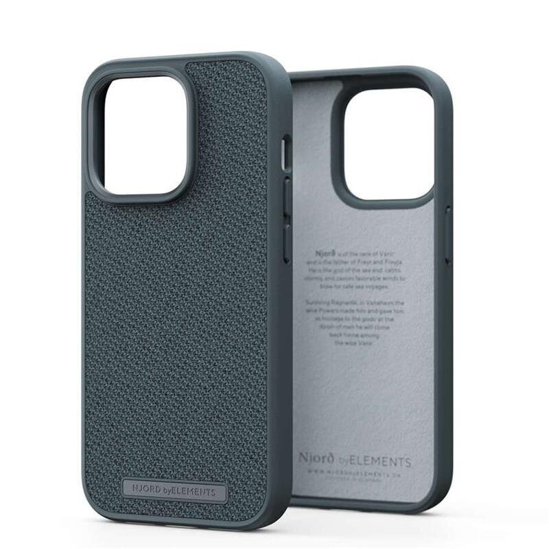 Njord byElements kaitsekest Fabric Tonal, iPhone 14 Pro, hall цена и информация | Telefoni kaaned, ümbrised | kaup24.ee