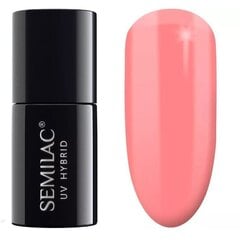 Kauapüsiv hübriidlakk Semilac, 274 PasTells Salmon Pink, 7 ml. цена и информация | Лаки для ногтей, укрепители для ногтей | kaup24.ee