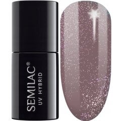 Стойкий гибридный гель лак для ногтей SEMILAC 322 Shimmer Dust Brown, 7 мл цена и информация | Лаки для ногтей, укрепители для ногтей | kaup24.ee