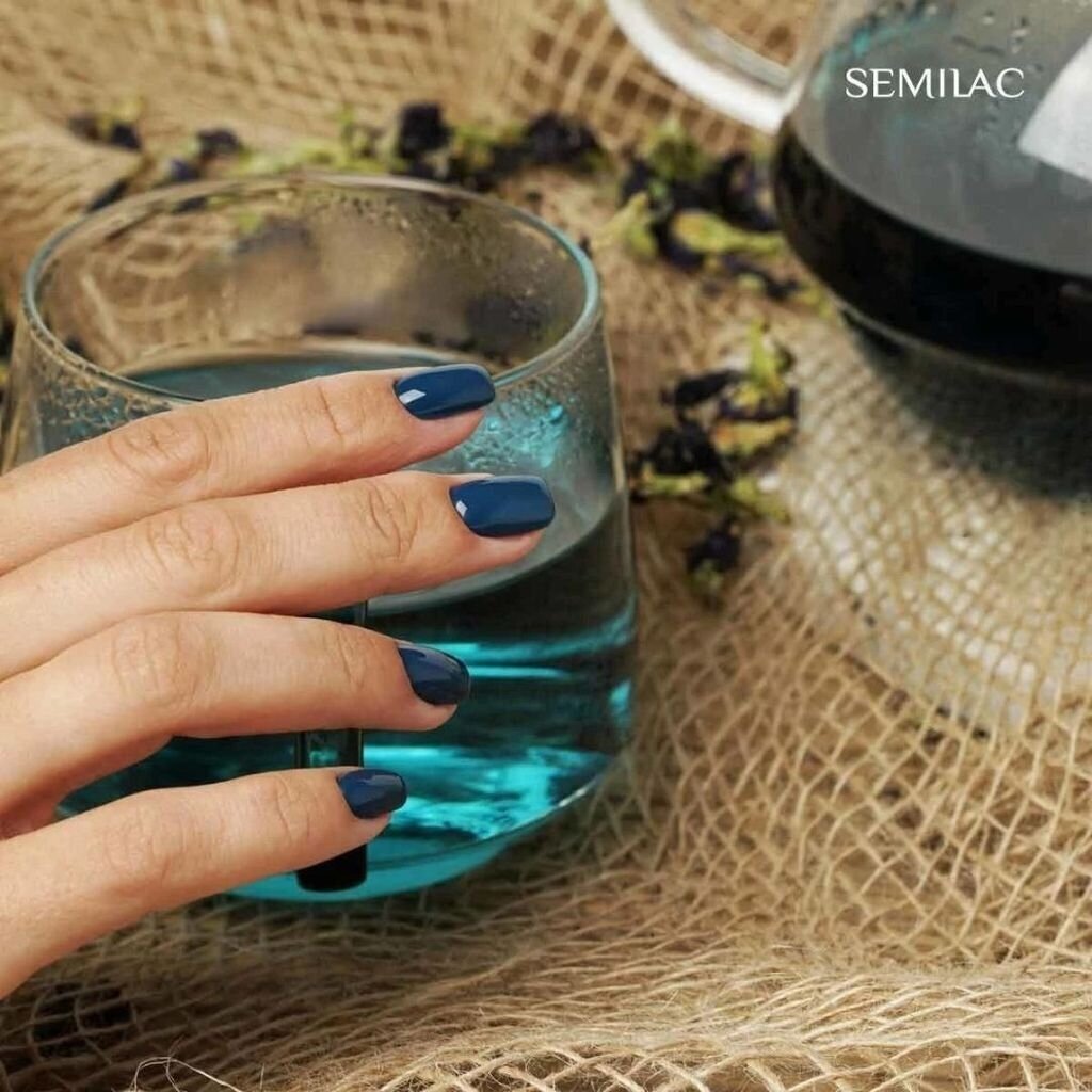 Kauapüsiv hübriidlakk Semilac, 406 Blue Tea, 7 ml цена и информация | Küünelakid, küünetugevdajad | kaup24.ee