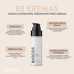 Tooniv BB03 niisutav näokreem BIOCOS, tumedaim toon tumedamale nahale, 30 ml цена и информация | Кремы для лица | kaup24.ee