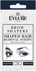 Depilatsioonivaha ribad kulmude korrigeerimiseks (normaalne nahk) Eylure Brow Shapers 3 tk. hind ja info | Depileerimisvahendid | kaup24.ee