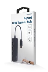 Gembird UHB-CM-U2P4-01 цена и информация | Адаптеры и USB-hub | kaup24.ee