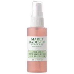 Näosprei roosivee, aaloe ja ürtidega Mario Badescu, 59ml цена и информация | Аппараты для ухода за лицом | kaup24.ee