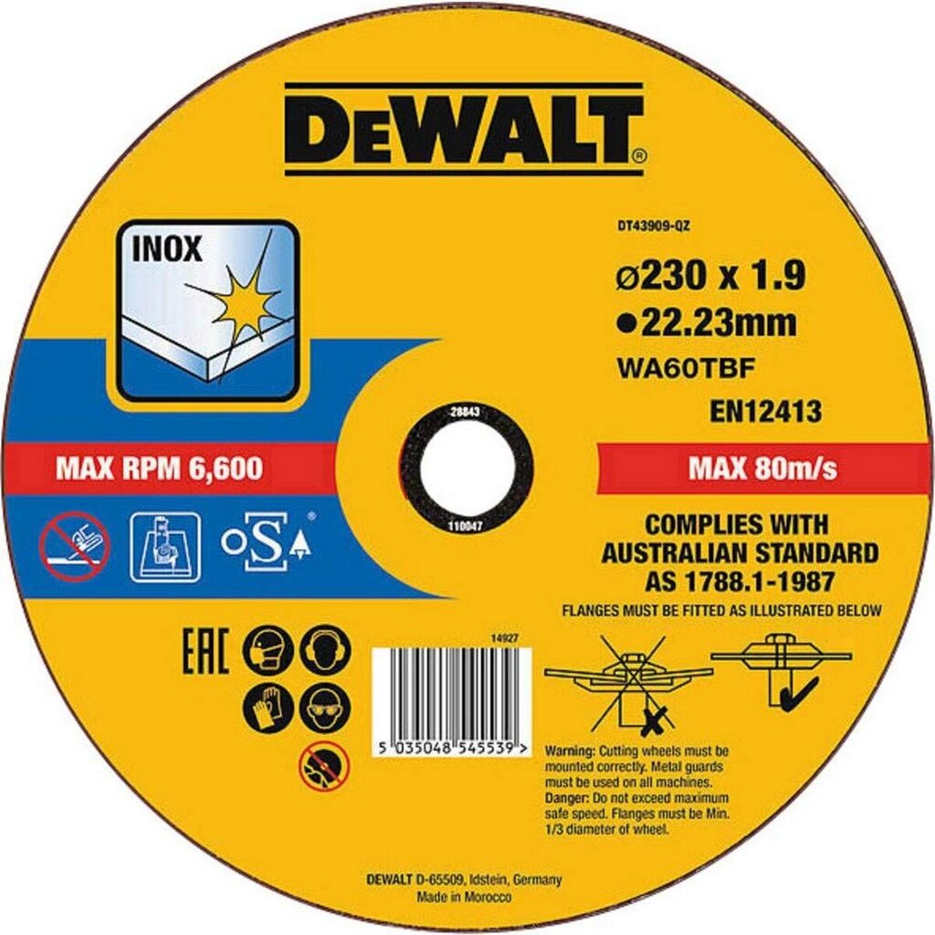 Lõikeketas Dewalt dt43909-qz hind ja info | Elektrilised saed, mootorsaed ja tarvikud | kaup24.ee