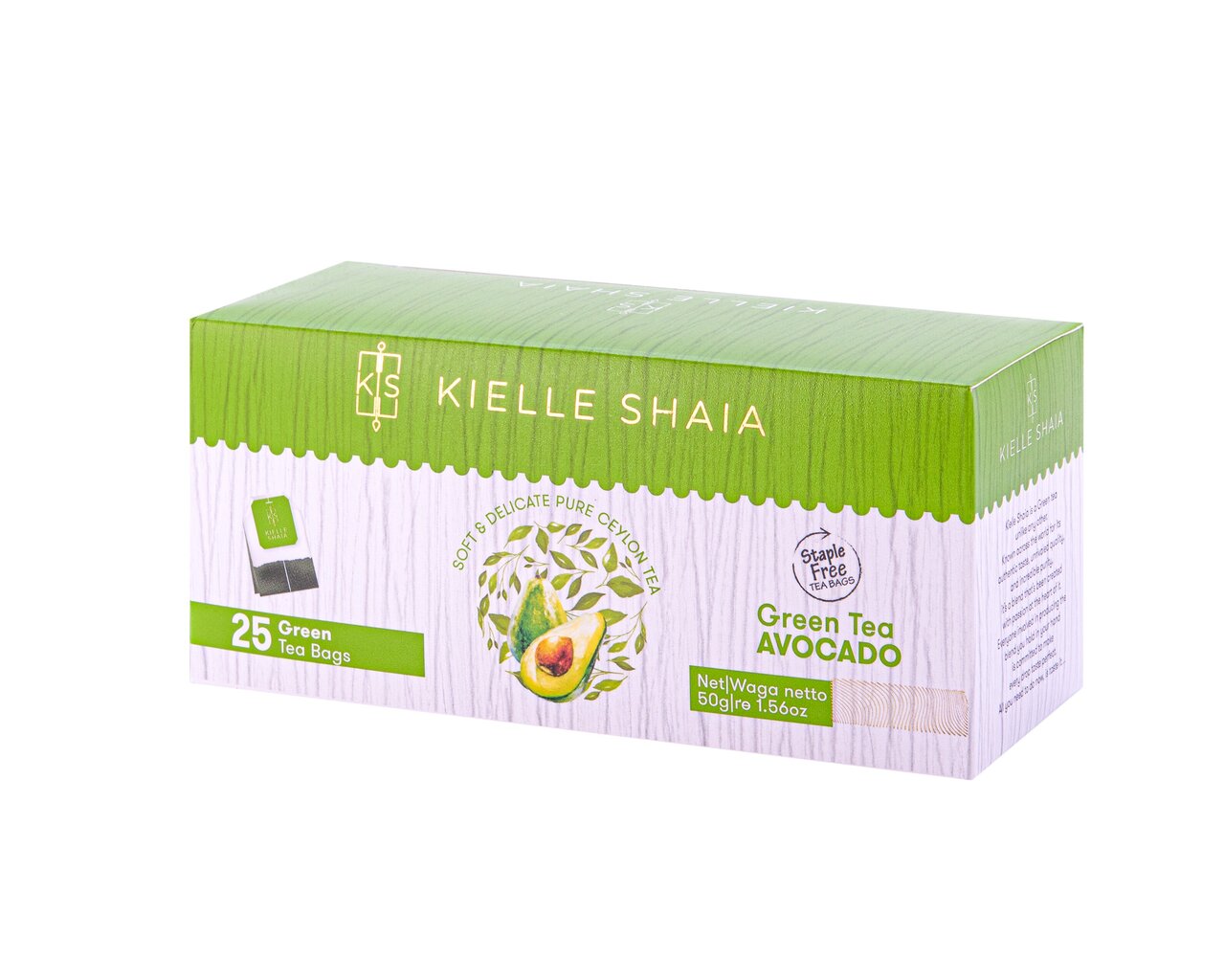 Roheline tee Kielle Shaia Avocado Green Tea, 25x2g hind ja info | Tee | kaup24.ee