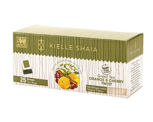 Зеленый чай Kielle Shaia Orange & Cherry Twist 25x2g цена и информация | Чай | kaup24.ee