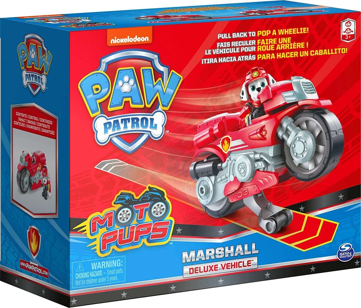 Figuur Paw Patrol Moto Pups Marshalli hind ja info | Poiste mänguasjad | kaup24.ee