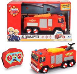 Tuletõrjeauto kaugjuhtimispuldiga Jada Firefighter Sam Jupiter Turbo RC цена и информация | Игрушки для мальчиков | kaup24.ee