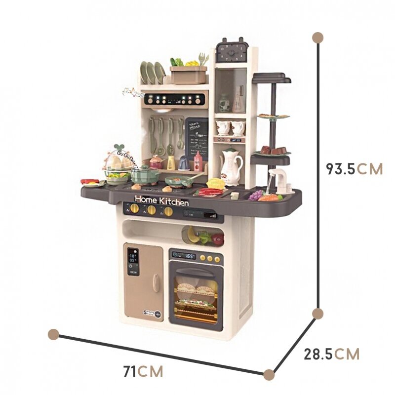 Suur interaktiivne köök voolava vee ja tarvikutega 65 tk. Whoopie hind ja info | Tüdrukute mänguasjad | kaup24.ee