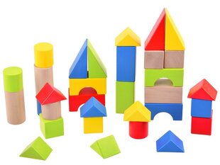 Деревянная тележка с блоками цена и информация | Развивающие игрушки | kaup24.ee