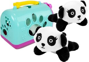 Маленькая плюшевая панда с дорожной сумкой цена и информация | Мягкие игрушки | kaup24.ee