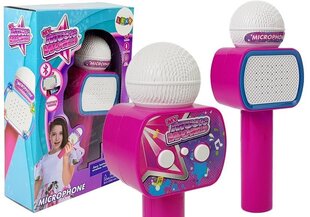 Детский микрофон с беспроводной караоке колонкой Bluetooth (розовый) цена и информация | Развивающие игрушки | kaup24.ee