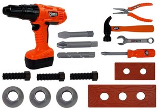 Набор плотницких инструментов для детей, оранжевый цена и информация | Игрушки для мальчиков | kaup24.ee