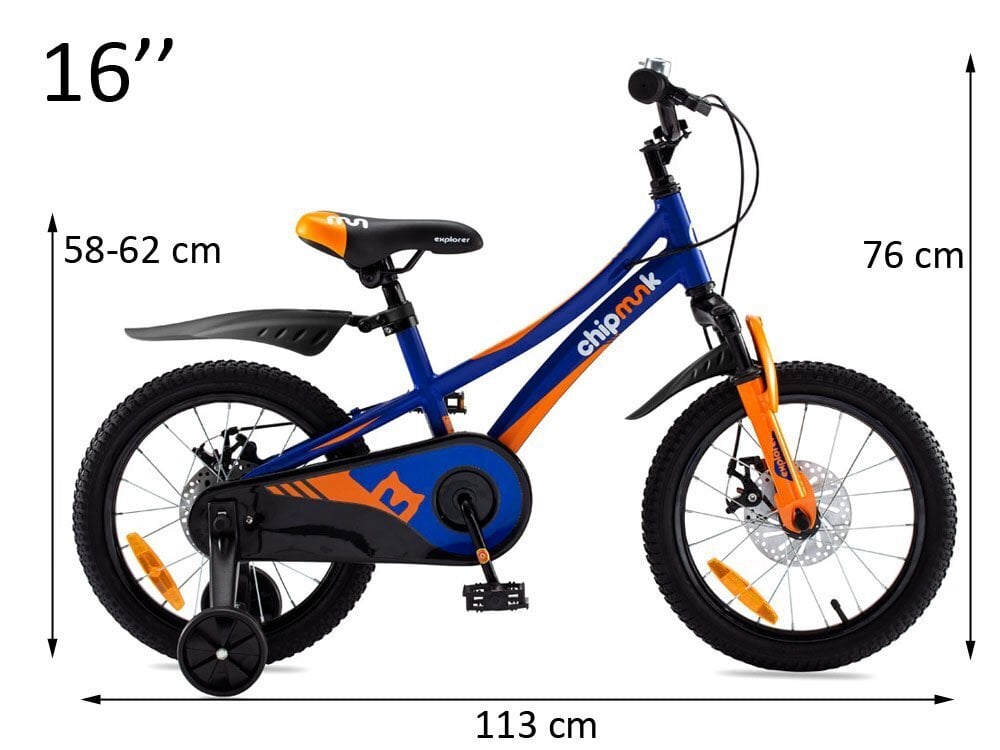 Laste jalgratas RoyalBaby Explorer 16, sinine цена и информация | Kolmerattalised jalgrattad | kaup24.ee