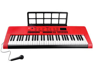 Детский синтезатор с микрофоном, красный цена и информация | Развивающие игрушки | kaup24.ee