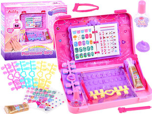 Laste maniküüri komplekt säraga Anlily, roosa hind ja info | Tüdrukute mänguasjad | kaup24.ee