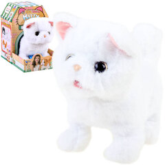 Interaktiivne plüüsist kassipoeg, valge hind ja info | Pehmed mänguasjad | kaup24.ee