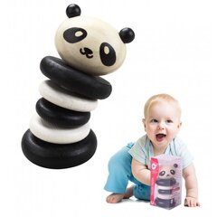 Puidust põrisev mänguasi Panda hind ja info | Imikute mänguasjad | kaup24.ee