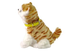 Интерактивный плюшевый котенок, белый/коричневый цена и информация | Мягкие игрушки | kaup24.ee