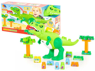Dinosauruse klotside komplekt, 30 tk hind ja info | Poiste mänguasjad | kaup24.ee