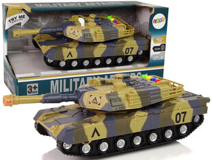 Военный танк, коричневый цена и информация | Развивающий мелкую моторику - кинетический песок KeyCraft NV215 (80 г) детям от 3+ лет, бежевый | kaup24.ee