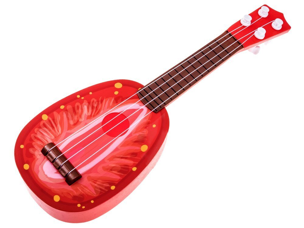 Laste kitarr - ukulele, Strawberry цена и информация | Arendavad mänguasjad | kaup24.ee