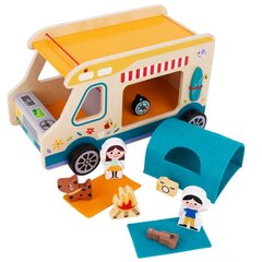 Puidust matkaauto, Tooky Toy цена и информация | Игрушки для малышей | kaup24.ee
