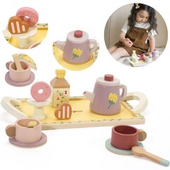 Деревянный чайный набор, розовый, CLASSIC WORLD цена и информация | Игрушки для девочек | kaup24.ee