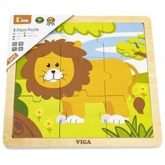 Puidust pusle Lõvi 9 tükki, Viga hind ja info | Imikute mänguasjad | kaup24.ee