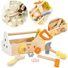 Деревянный набор инструментов в коробке Classic World, 20 предметов цена и информация | Развивающие игрушки | kaup24.ee