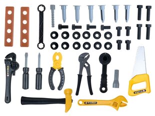 Töötoalaud tööriistadega, kollane, Jakomisiada hind ja info | Poiste mänguasjad | kaup24.ee