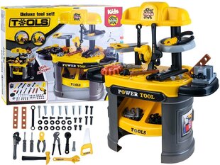 Стол для мастерской с инструментами, желтый цена и информация | Игрушки для мальчиков | kaup24.ee