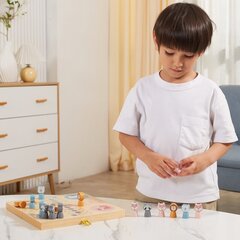 Puidust lauamäng lastele "Ludo", Viga PolarB цена и информация | Развивающие игрушки | kaup24.ee