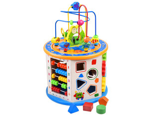 Multifunktsionaalne puidust torn 8in1 цена и информация | Игрушки для малышей | kaup24.ee