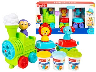 Набор для творчества Поезд с пластилином, Fisher Price цена и информация | Развивающие игрушки | kaup24.ee