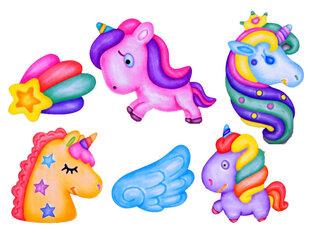 Loominguline magnetikomplekt Unicorns цена и информация | Развивающие игрушки | kaup24.ee