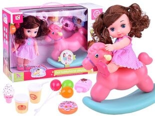 Nukk kiikhobuse ja aksessuaaridega hind ja info | Tüdrukute mänguasjad | kaup24.ee