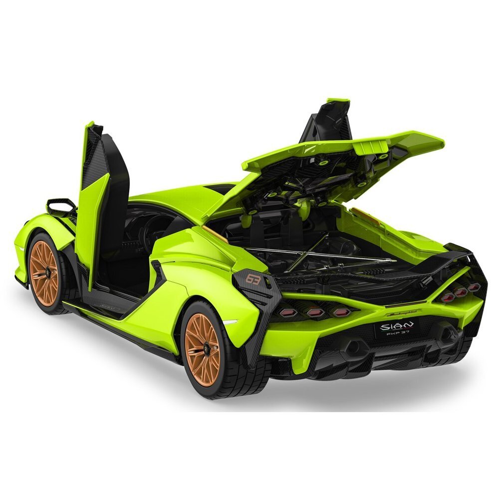 R/C auto – ehitaja Lamborghini Sian FKP 37, 1:18, roheline цена и информация | Poiste mänguasjad | kaup24.ee