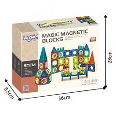 Magnetklotsid Woopie, 98 d. цена и информация | Развивающие игрушки | kaup24.ee