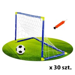 Футбольные ворота с мячом и насосом, 30 штук цена и информация | Футбольные ворота и сетки | kaup24.ee