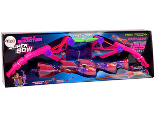 LeanToys Лук со светящимися стрелами, розовый цена и информация | Игрушки для мальчиков | kaup24.ee