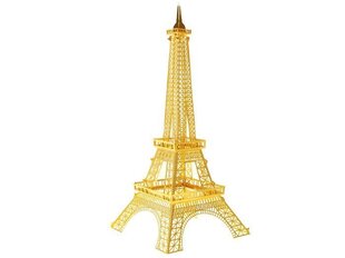 Metallist 3D pusle Eiffeli torn, kuldne цена и информация | Развивающие игрушки | kaup24.ee