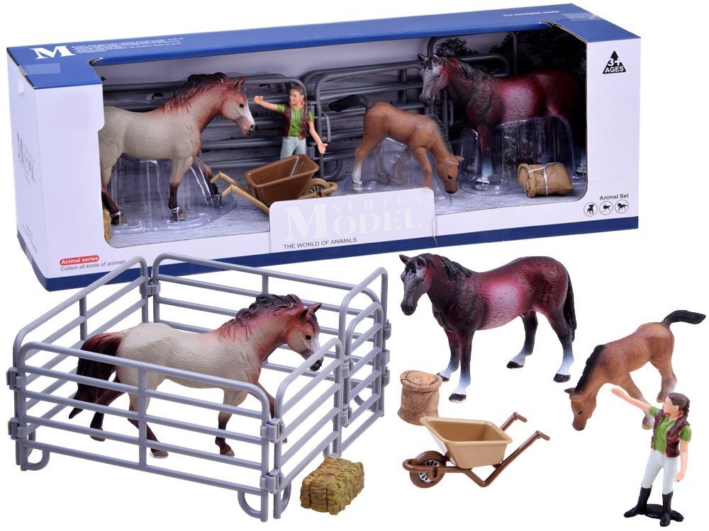 Hobuse kujukeste komplekt koos talunikuga hind ja info | Poiste mänguasjad | kaup24.ee