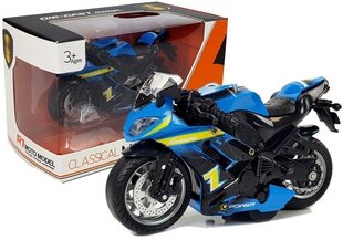 Спортивный мотоцикл со звуковыми эффектами, синий цена и информация | Развивающий мелкую моторику - кинетический песок KeyCraft NV215 (80 г) детям от 3+ лет, бежевый | kaup24.ee